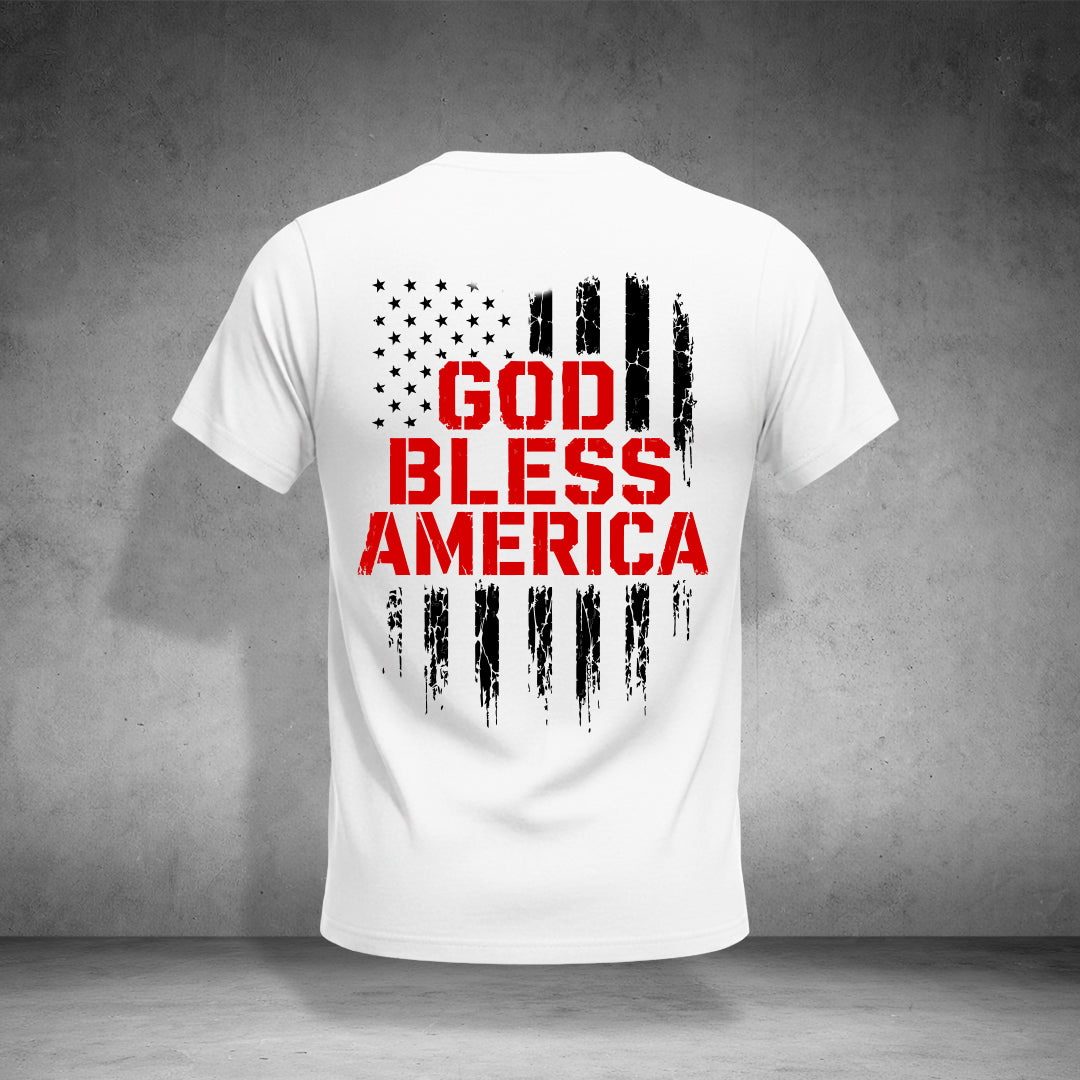 1776 ONE NATION UNDER GOD / GOD BLESS AMERICA T-shirt