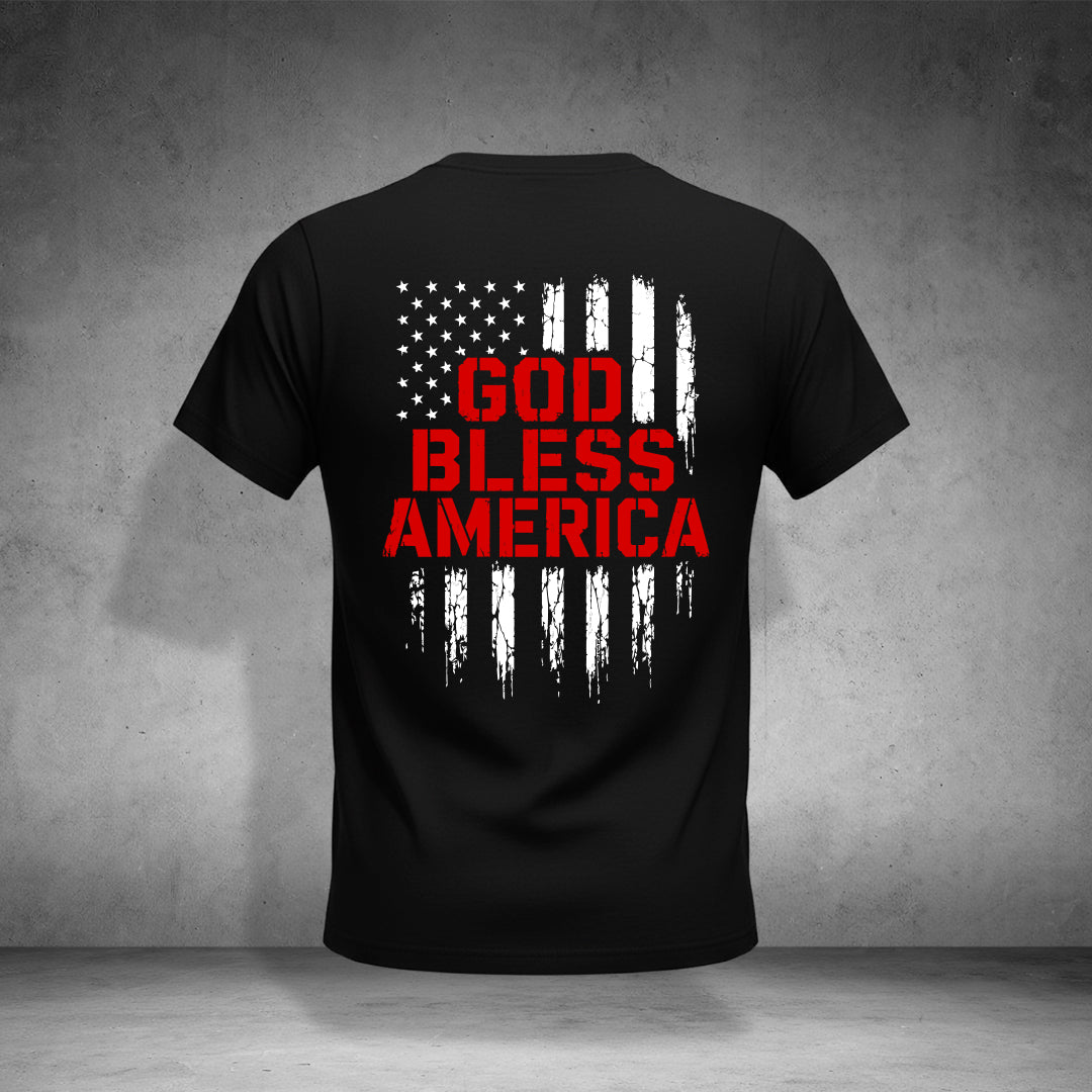 1776 ONE NATION UNDER GOD / GOD BLESS AMERICA T-shirt