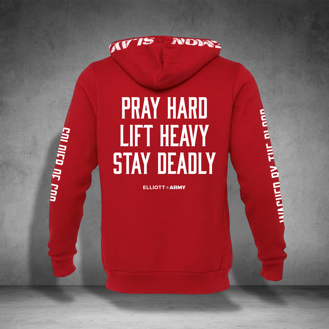 JESUS | PRAY HARD LIFT HEAVY STAY DEADLY hoodie